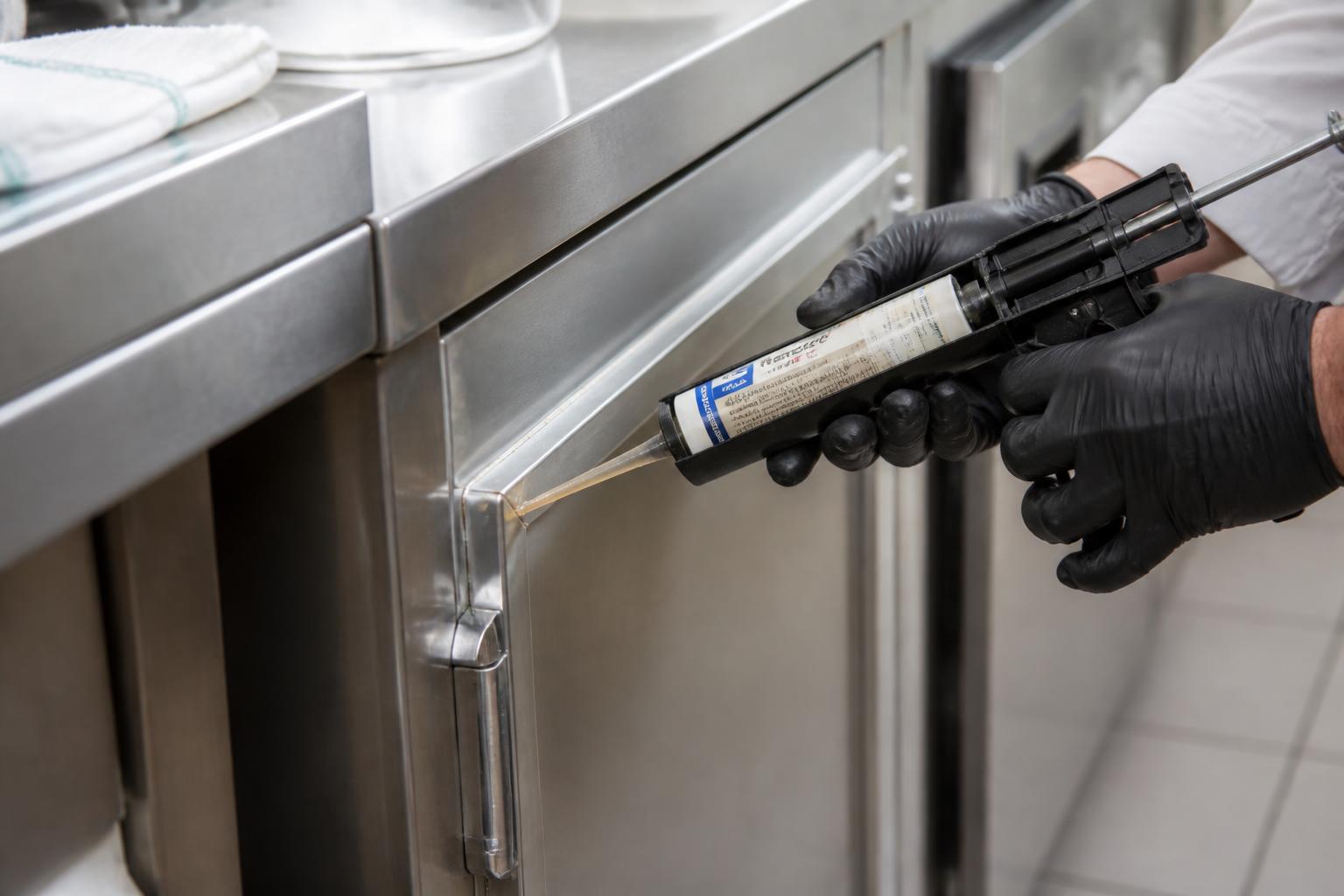 Intervention d'un technicien ECO NUISIBLE contre les cafards dans une cuisine professionnelle à Bordeaux